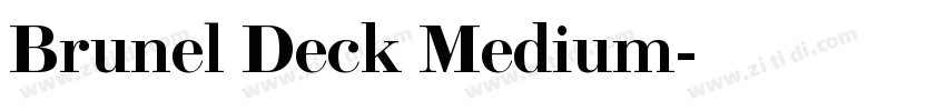 Brunel Deck Medium字体转换